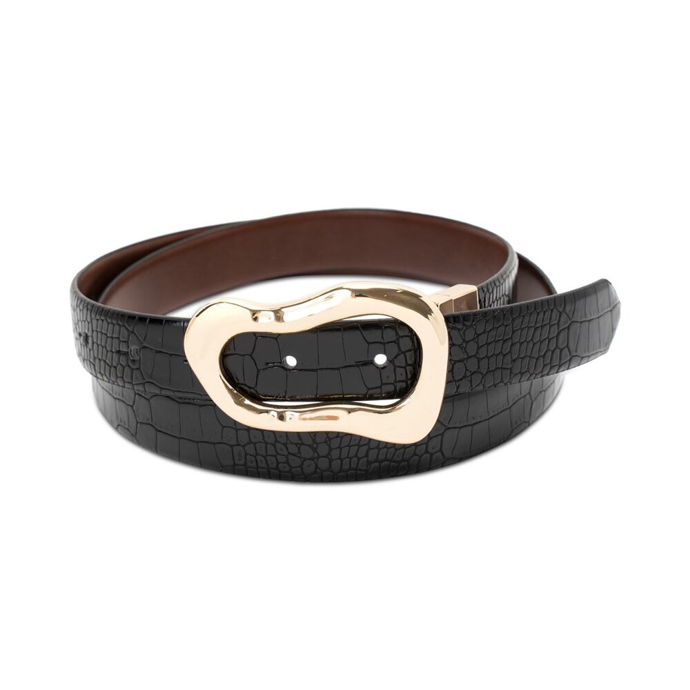 INC Black/Brown Reversible Belt Size L